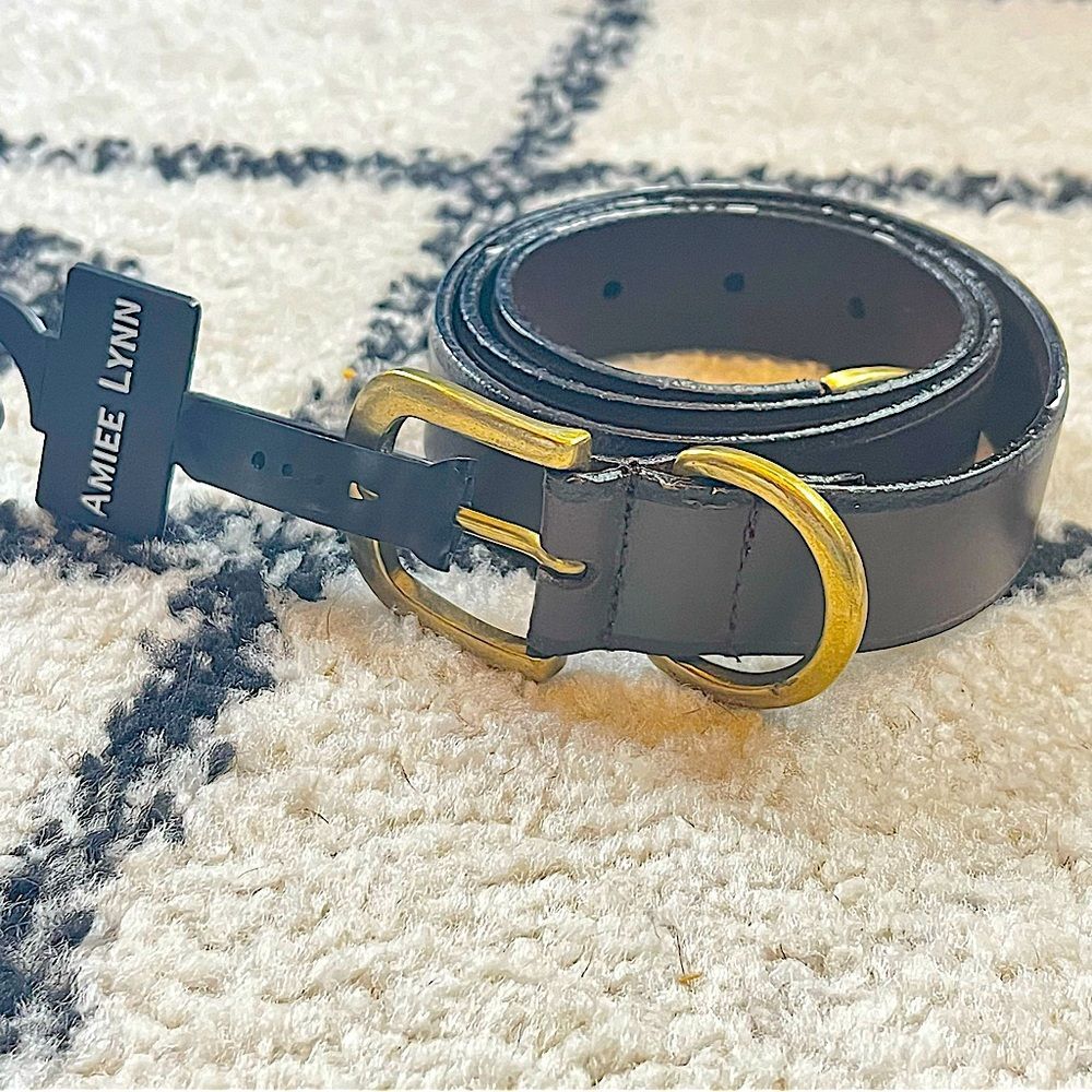 NWT Amiee Lynn Brown Leather Belt Size Medium